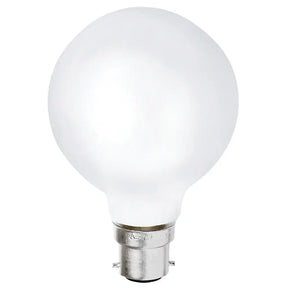 White light bulb on a white background