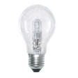 Clear light bulb on a white background
