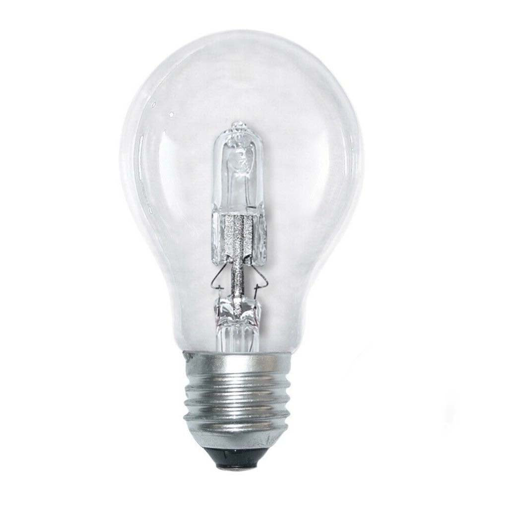 GLS E27 52w halogen light bulb clear