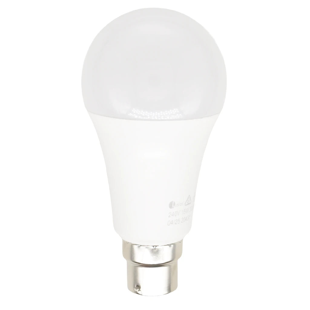 Lusion GLS LED Light Bulb B22 240V 15W W/W Opal 20431