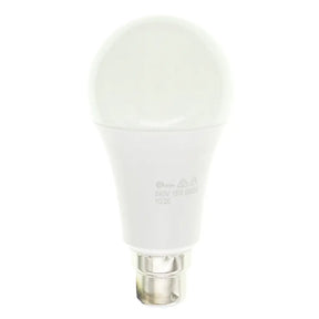 White light bulb on a white background