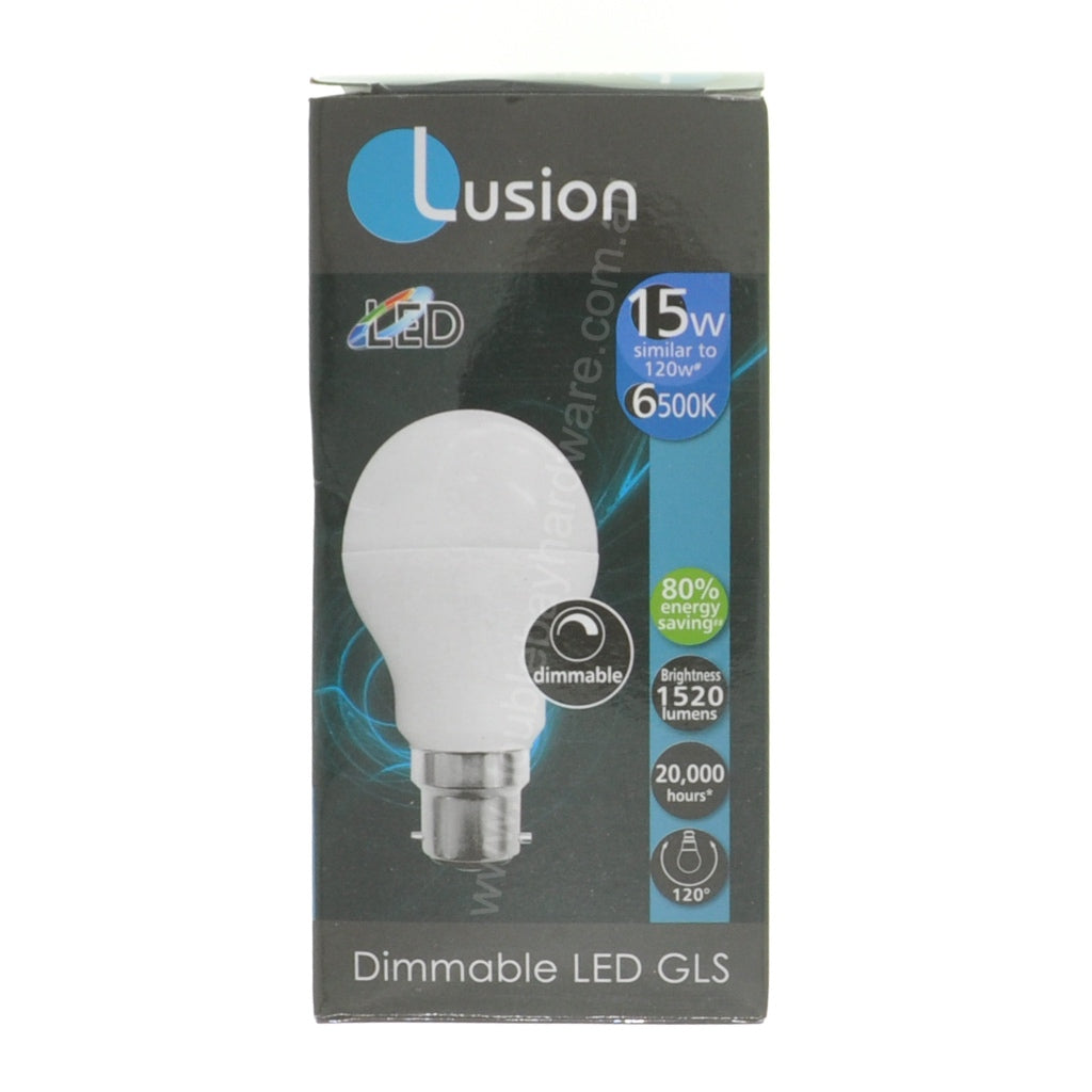 Lusion GLS LED Light Bulb B22 240V 15W C/DL 20435