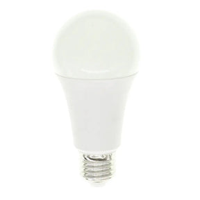 White LED light bulb on a white background