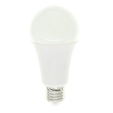 White LED light bulb on a white background