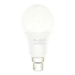 Clear light bulb on a white background