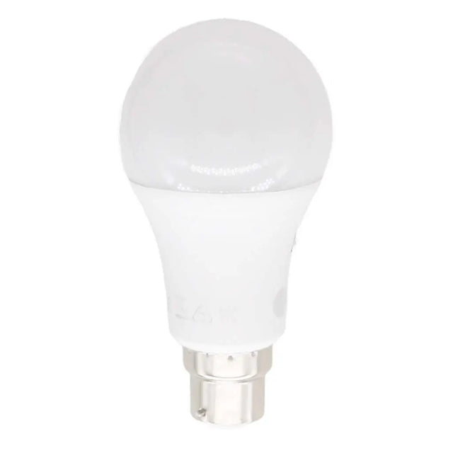 White LED light bulb on a white background