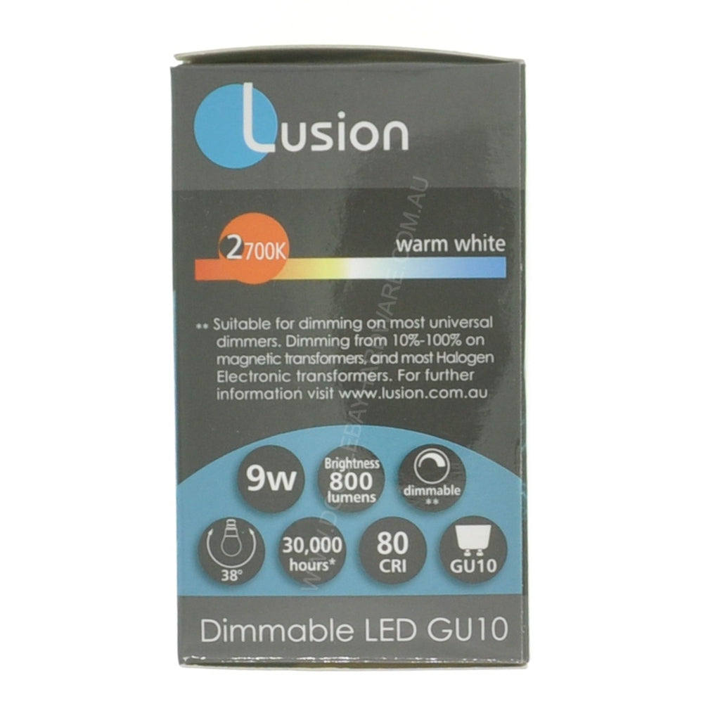 Lusion MR20 LED Light Bulb GU10 240V 9W W/W 20115