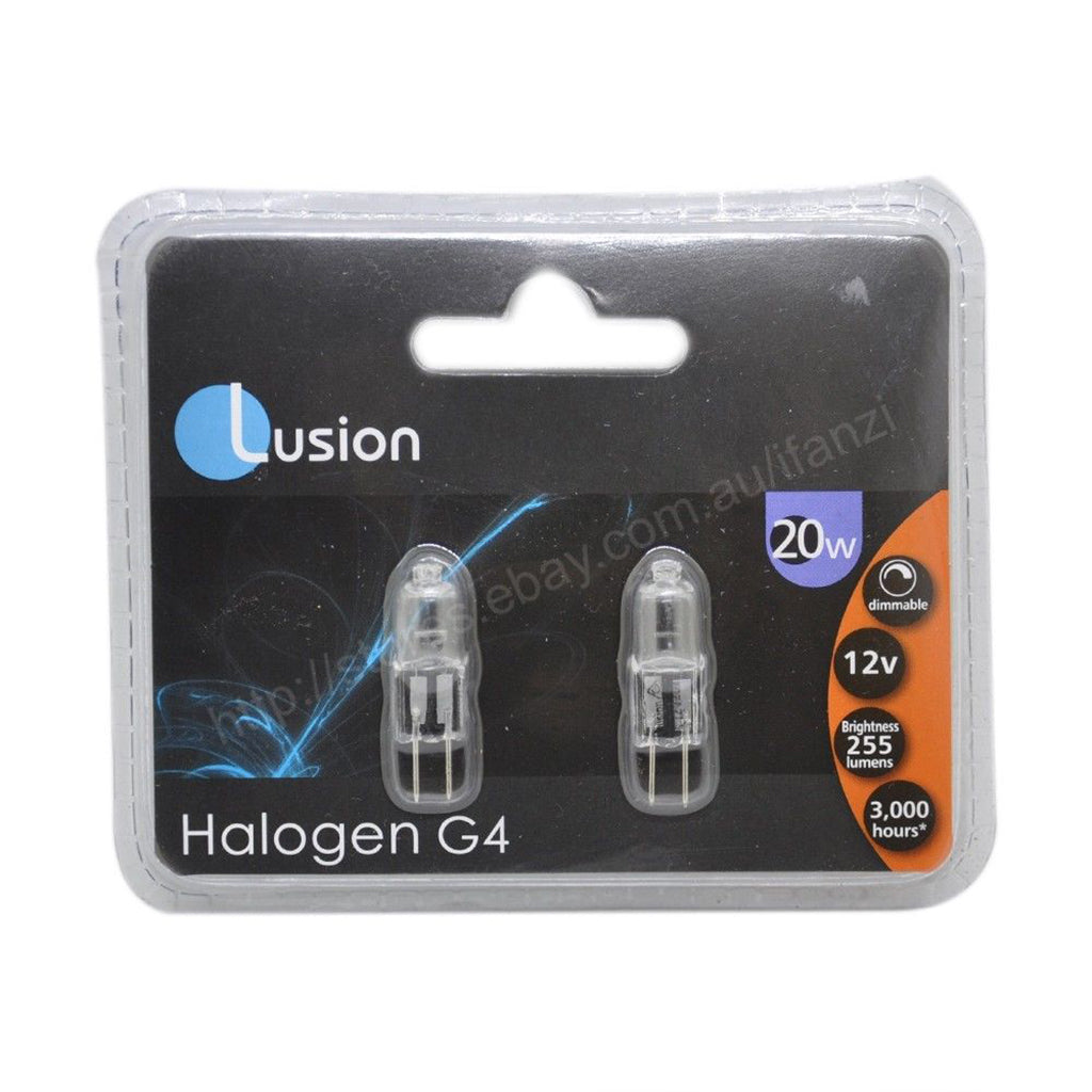 Lusion Bi-Pin Halogen Light Bulb G4 12V 20W Clear 30006