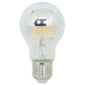 Clear LED light bulb on a white background