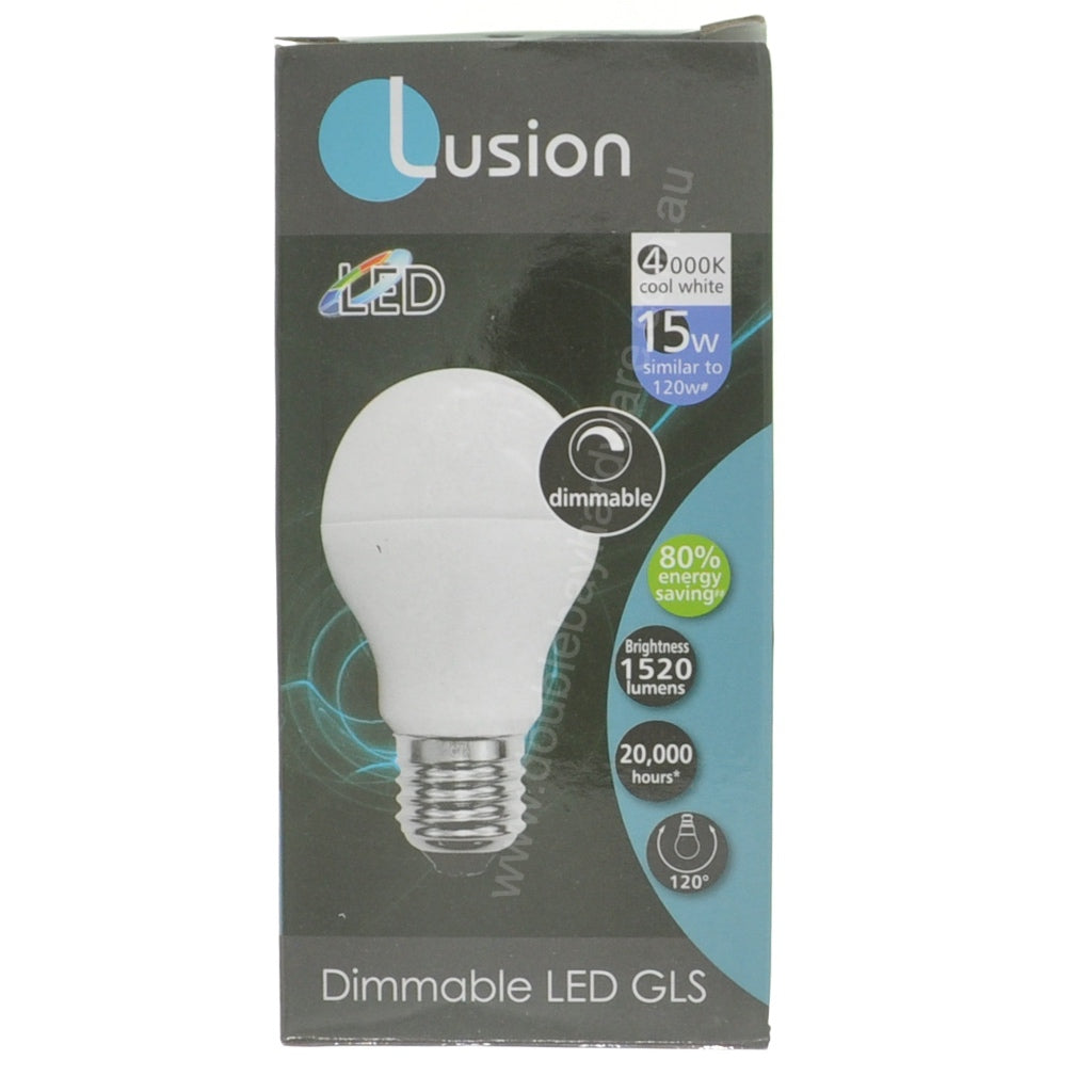 Lusion GLS LED Light Bulb E27 240V 15W C/W 20432