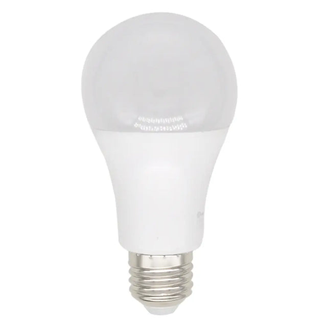 White light bulb on a white background