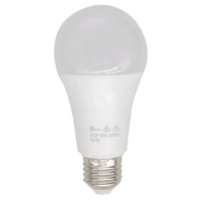 White LED light bulb on a white background