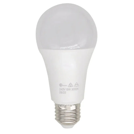 White LED light bulb on a white background