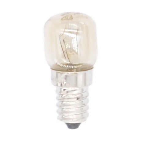 Small light bulb on a white background