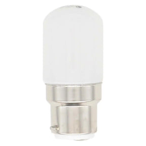 White LED light bulb on a white background