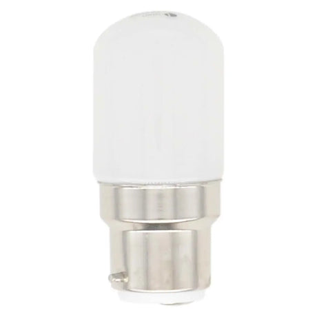 White LED light bulb on a white background