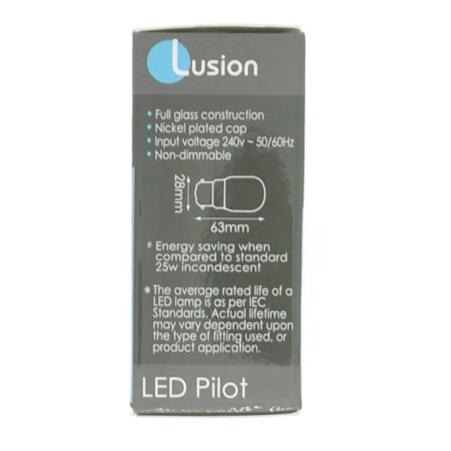 Lusion LED Pilot packaging on a white background