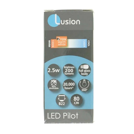 Lusion LED Pilot packaging on a white background