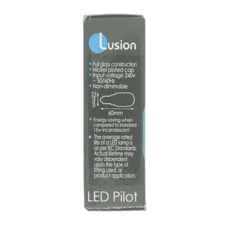 Lusion LED Pilot packaging on a white background