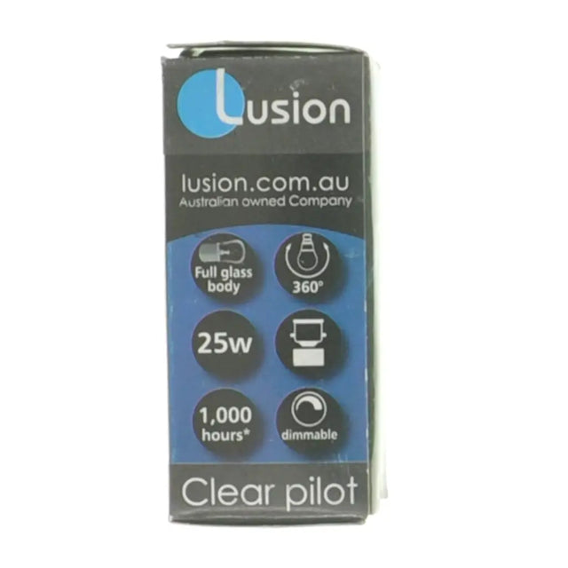 Lusion product packaging with branding and features on a white background