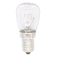 Clear light bulb on a white background