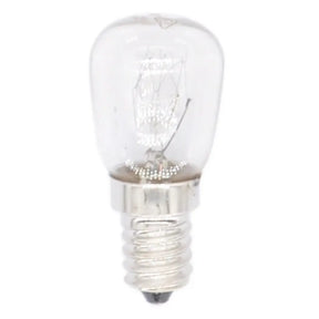 Clear light bulb on a white background