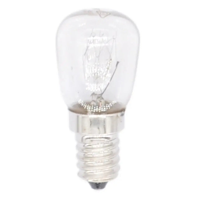 Clear light bulb on a white background