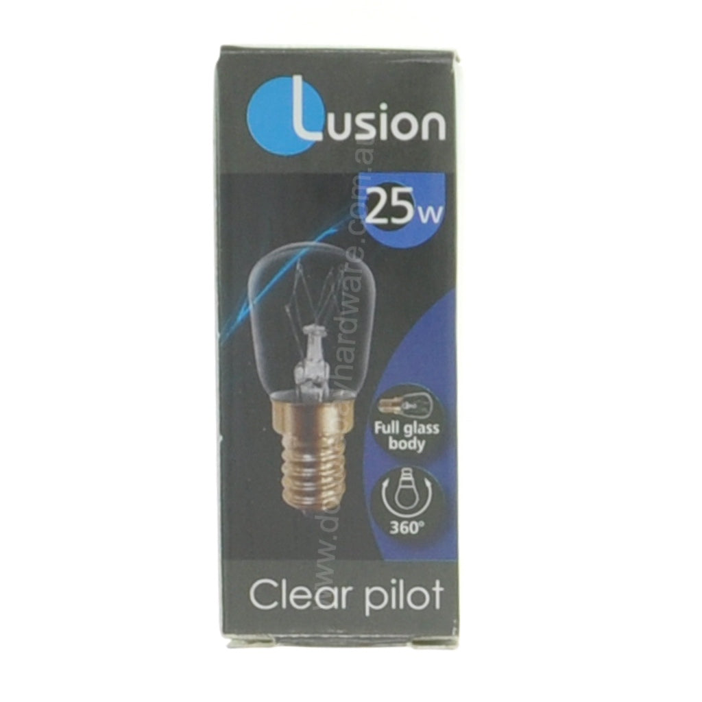 Lusion Pilot Incandescent Light Bulb E14 240V 25W Clear 45008