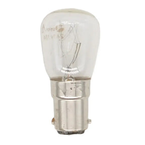 Clear light bulb on a white background