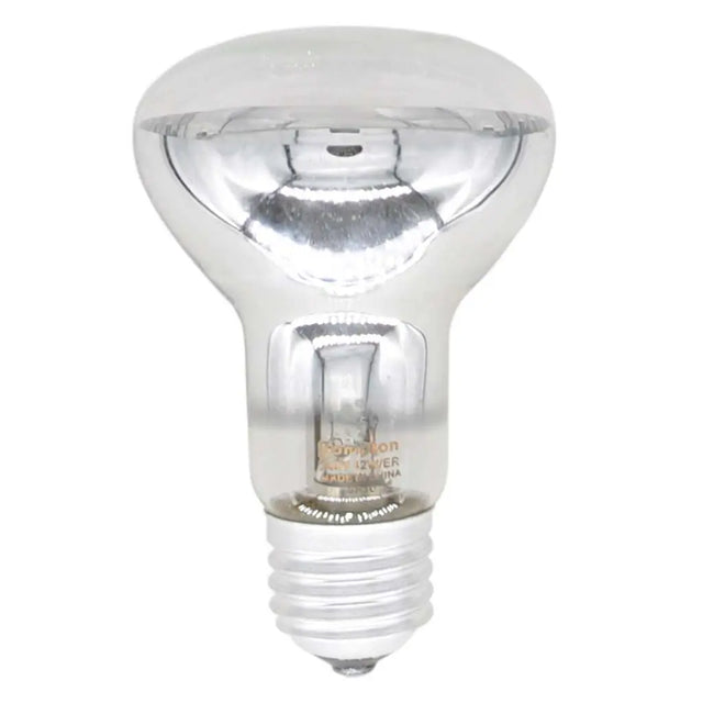 Halogen light bulb on a white background