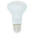 White light bulb on a white background