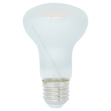 White light bulb on a white background