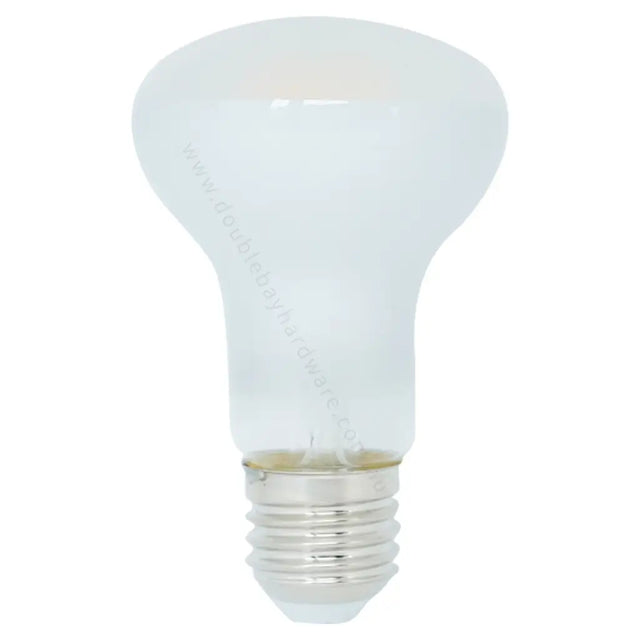 White light bulb on a white background