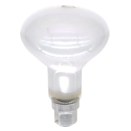 Clear light bulb on a white background