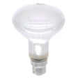 Clear light bulb on a white background