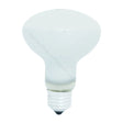 White light bulb on a white background