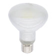 White light bulb on a white background
