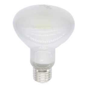 White light bulb on a white background