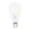 Clear LED light bulb on a white background