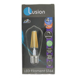 Lusion ST64 Filament LED Light Bulb E27 240V 4W W/W 20972