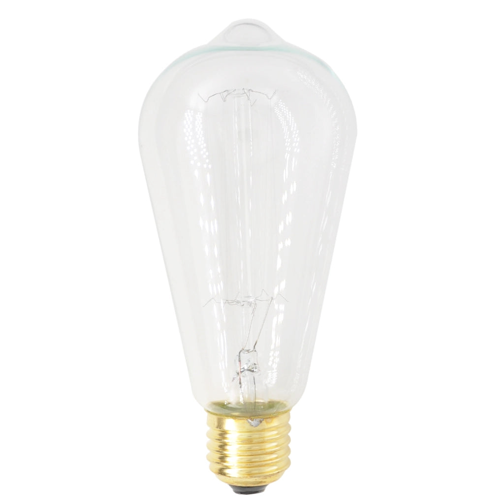 Lusion ST64 Vintage Filament Light Bulb E27 240V 25W W/W Clear 60015