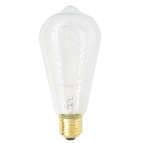 Lusion ST64 Vintage Filament Light Bulb E27 240V 25W W/W Clear 60015
