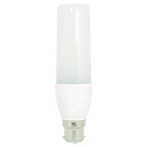 White LED light bulb on a white background