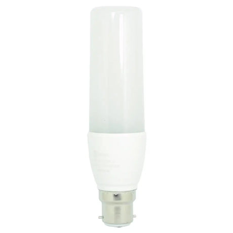 White LED light bulb on a white background