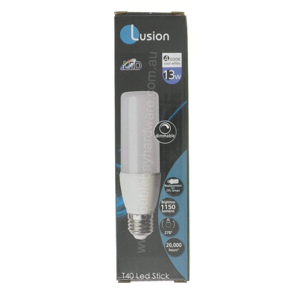 Lusion T40 LED Stick Light Bulb E27 240V 13W C/W 21019