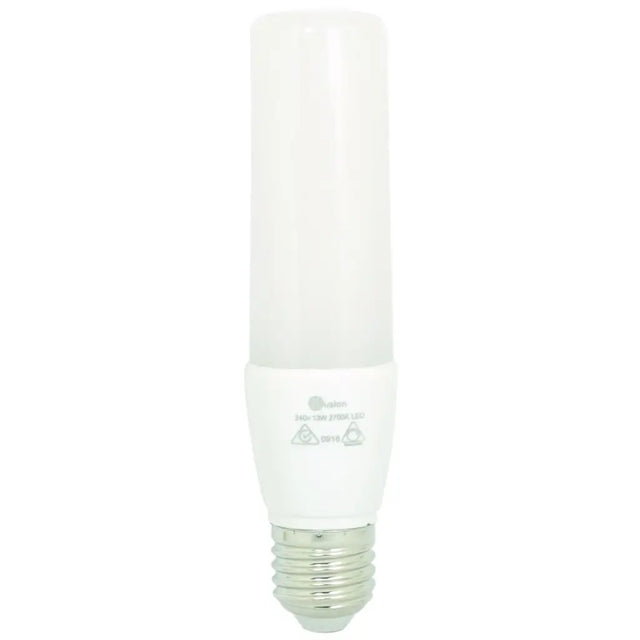 White LED light bulb on a white background