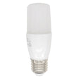 White LED light bulb on a white background
