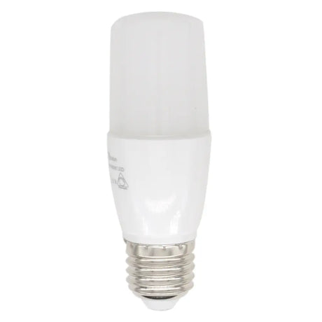 White LED light bulb on a white background