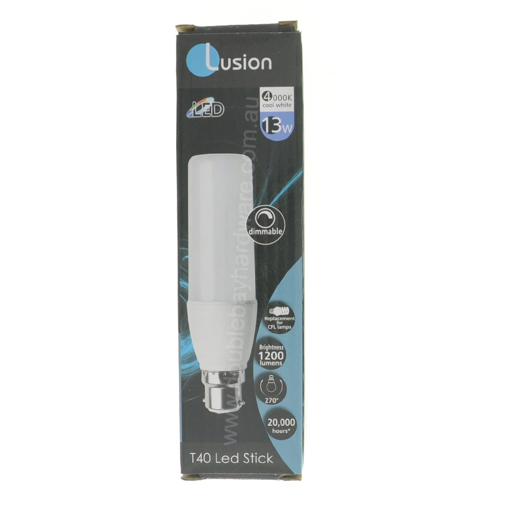 Lusion T40 Stick LED Light Bulb B22 13W C/W 21020