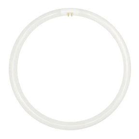 Circular white object on a white background
